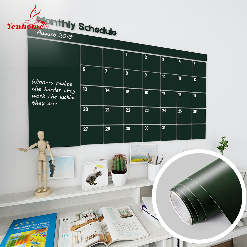 Bảng Đen Dán Tường Tự Dính Có Thể Xóa Được Sáng Tạo Hỗ Trợ Dạy Học Cho Bé Tại Nhà/Văn Phòng