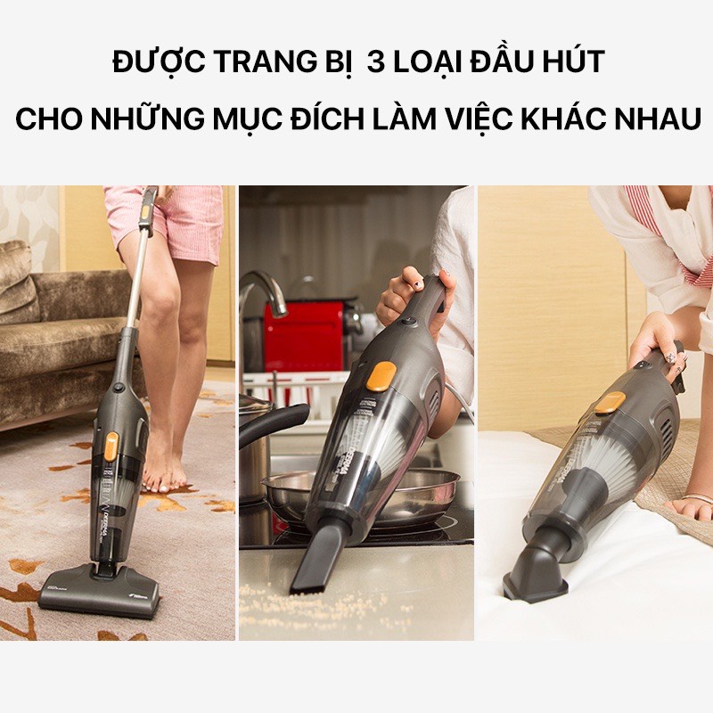 Máy hút bụi gia đình cầm tay DX115C công suất 600W Lực hút siêu mạnh, nhỏ gọn, dễ di chuyển