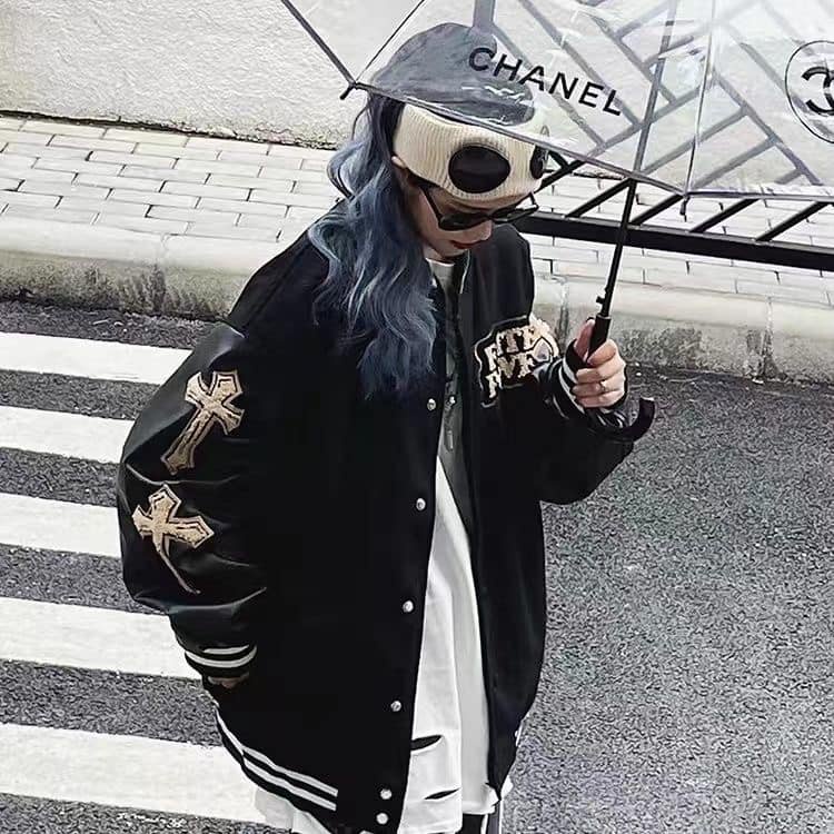 Áo khoác bomber nỉ dạ mềm tay da siêu chất cho cả nam nữ