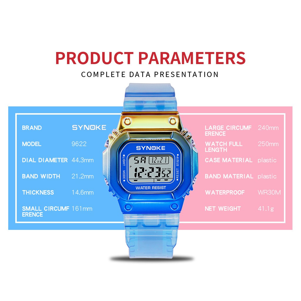Đồng hồ Nữ thể thao SYNOKE, Trẻ Trung Cá Tính, Chống Nước Rất Tốt
