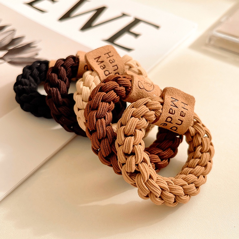 Dây Buộc Tóc Cao Su Dày Co Giãn Tốt Thiết Kế Đơn Giản Thời Trang Xinh Xắn