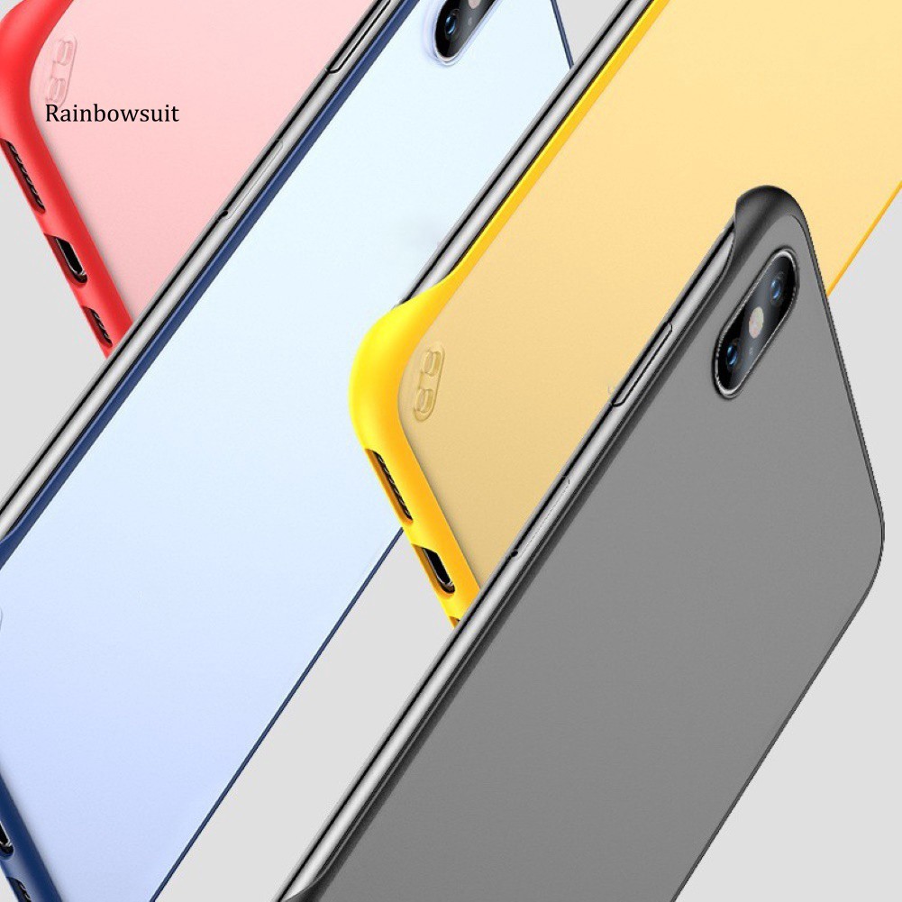 Ốp Điện Thoại Nhám Không Khung Cho iPhone X XR XS Max 11 Pro Max