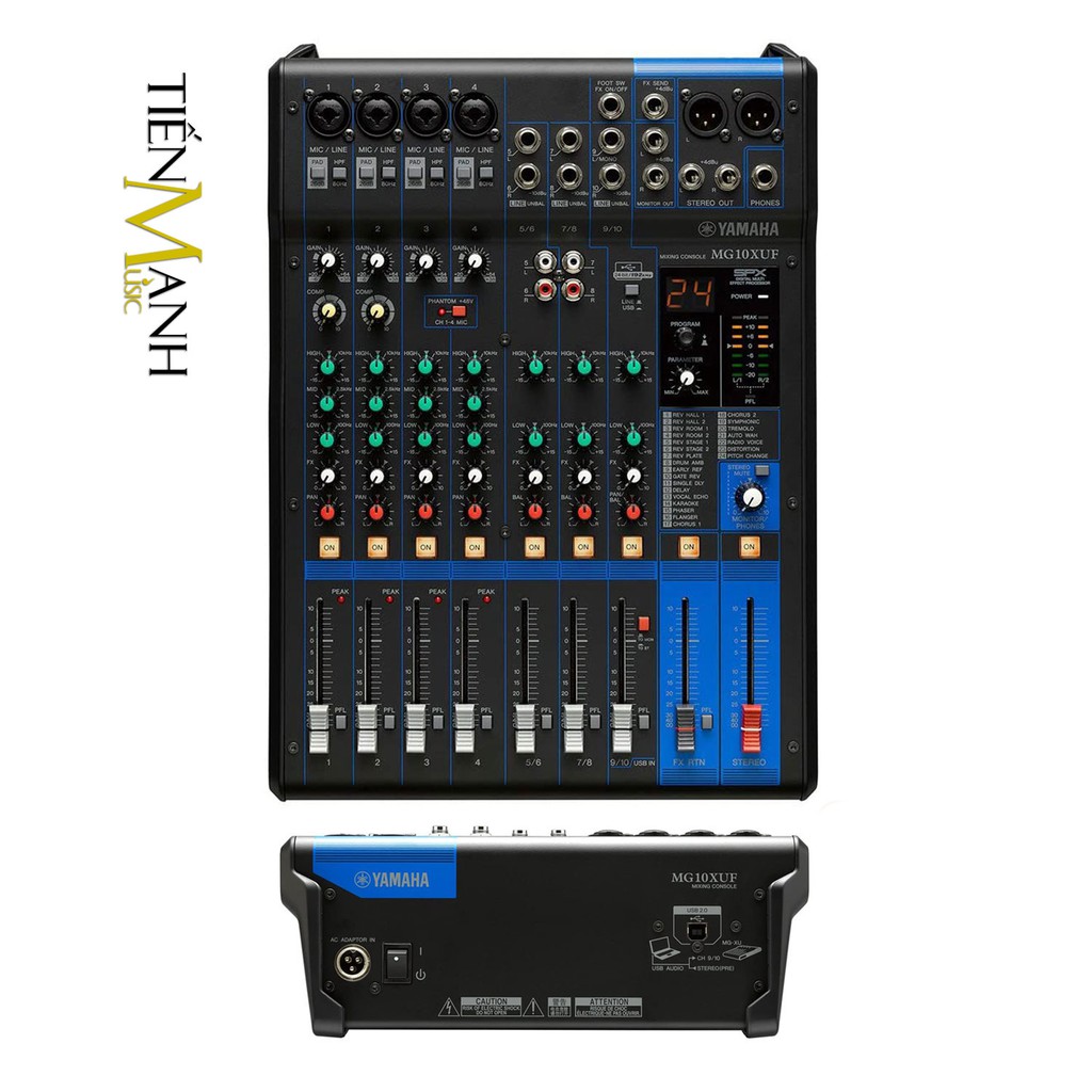 [Chính Hãng] Yamaha MG10XUF Soundcard kiêm Bàn Trộn Mixer Interface Stereo Mixing Console Phòng Thu Studio Mix MG10