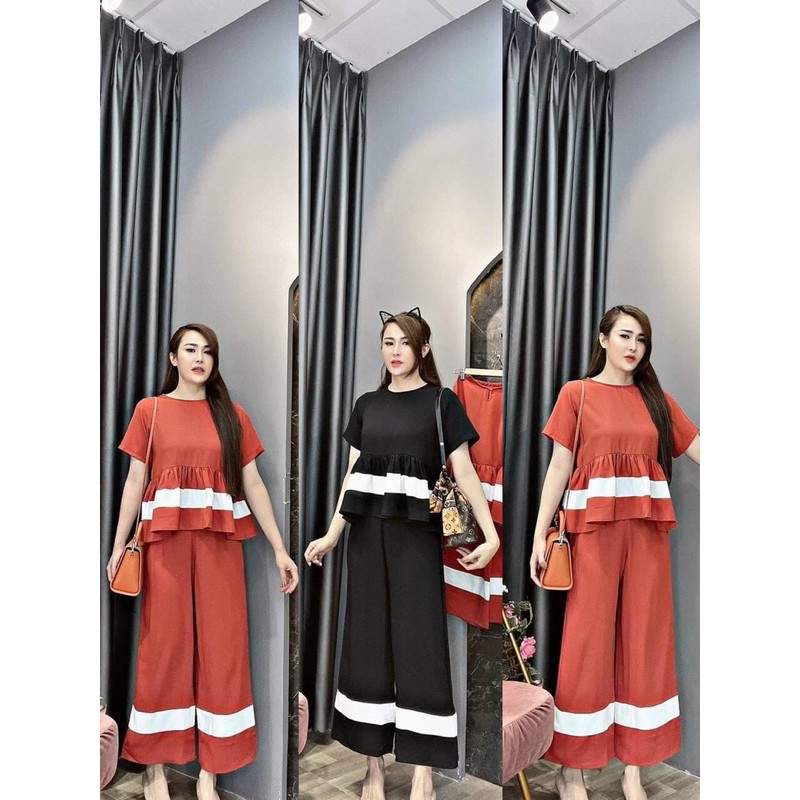 Set bộ babydoll quần dài hình thật