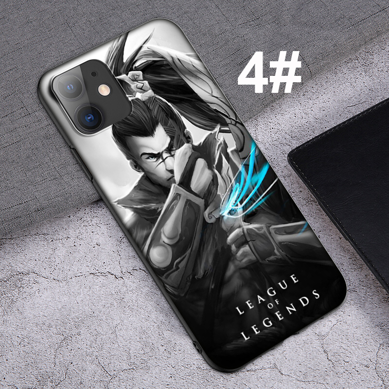 Ốp điện thoại mềm in hình Yasuo League of Legends 55SF thích hợp cho iPhone XR X Xs Max 7 8 6s 6 Plus 5 5s SE 2020