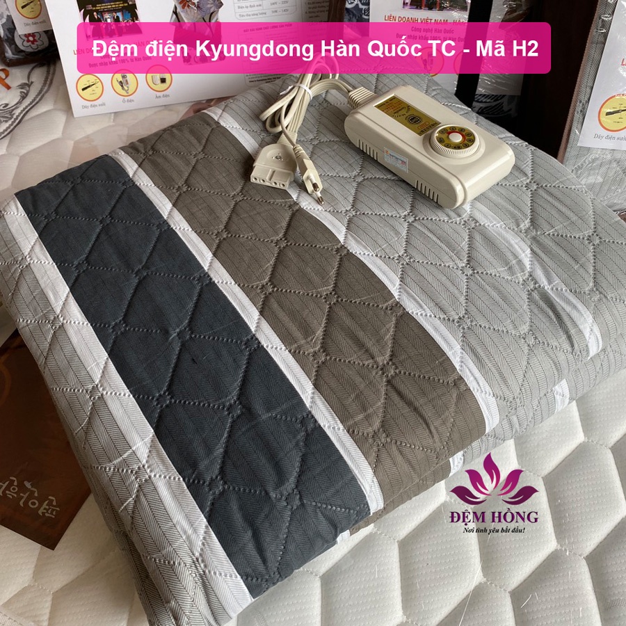 Đệm Điện Sưởi Ấm Chất Liệu Cotton Cao Cấp Hàn Quốc Kyungdong Vỏ TC