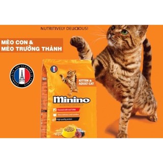 [LXPET] Thức ăn mèo MININO KITTEN & ADULT CAT vị cá ngừ 1,3kg