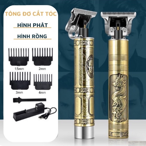 Tông Đơ Cắt Tóc, Chấn Viền VINTAGE-T9 Nhỏ Gọn, Sạc Điện, Pin Cực Bền,cao cấp - BH 12 tháng - 1 đổi 1 30 ngày !