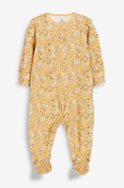 Sleepsuit hãng NEXT xuất dư chất liệu cotton cho bé trai và bé gái size 1 tháng đến 24 tháng