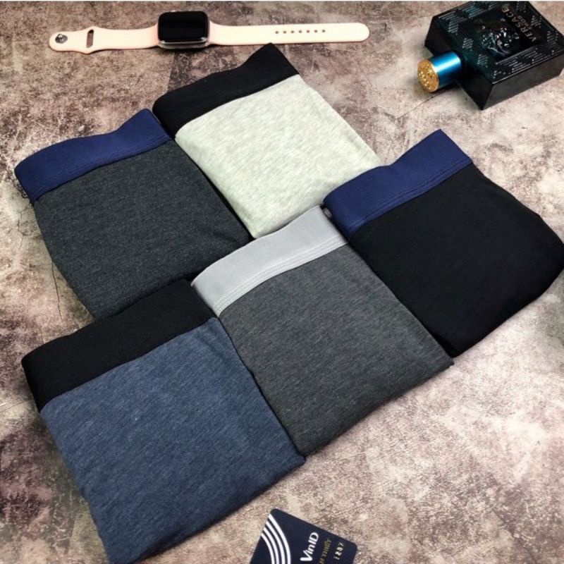 Quần Sịp Đùi Nam Vải Cotton Co Dãn Mềm Mịn Mát Nhẹ Thoáng Thấm Hút Mồ Hôi Tốt Màu Sắc Ngẫu Nhiên