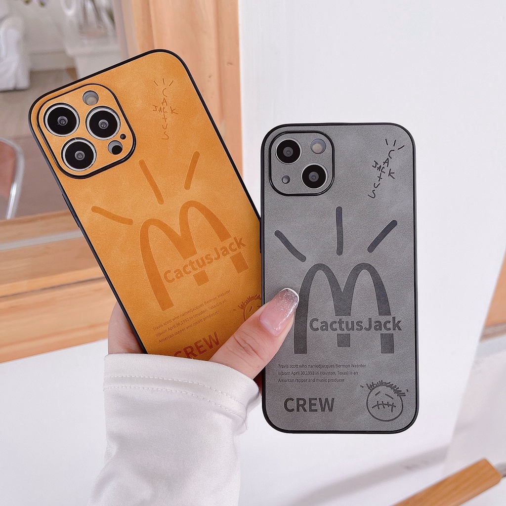 Bao Da Điện Thoại Họa Tiết travis scott Cho iphone x xs xr 11 12 13 14 pro max Ốp