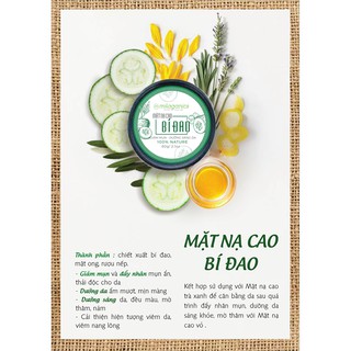 Mặt Nạ Milaganics Cao Bí Đao Giảm Mụn Dưỡng Sáng Da