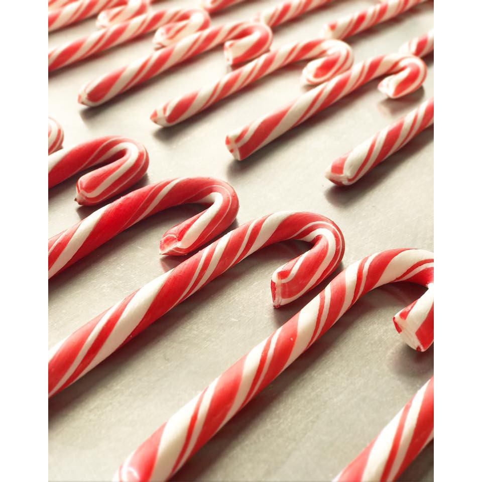 Kẹo baton gậy noel hand made 12cm