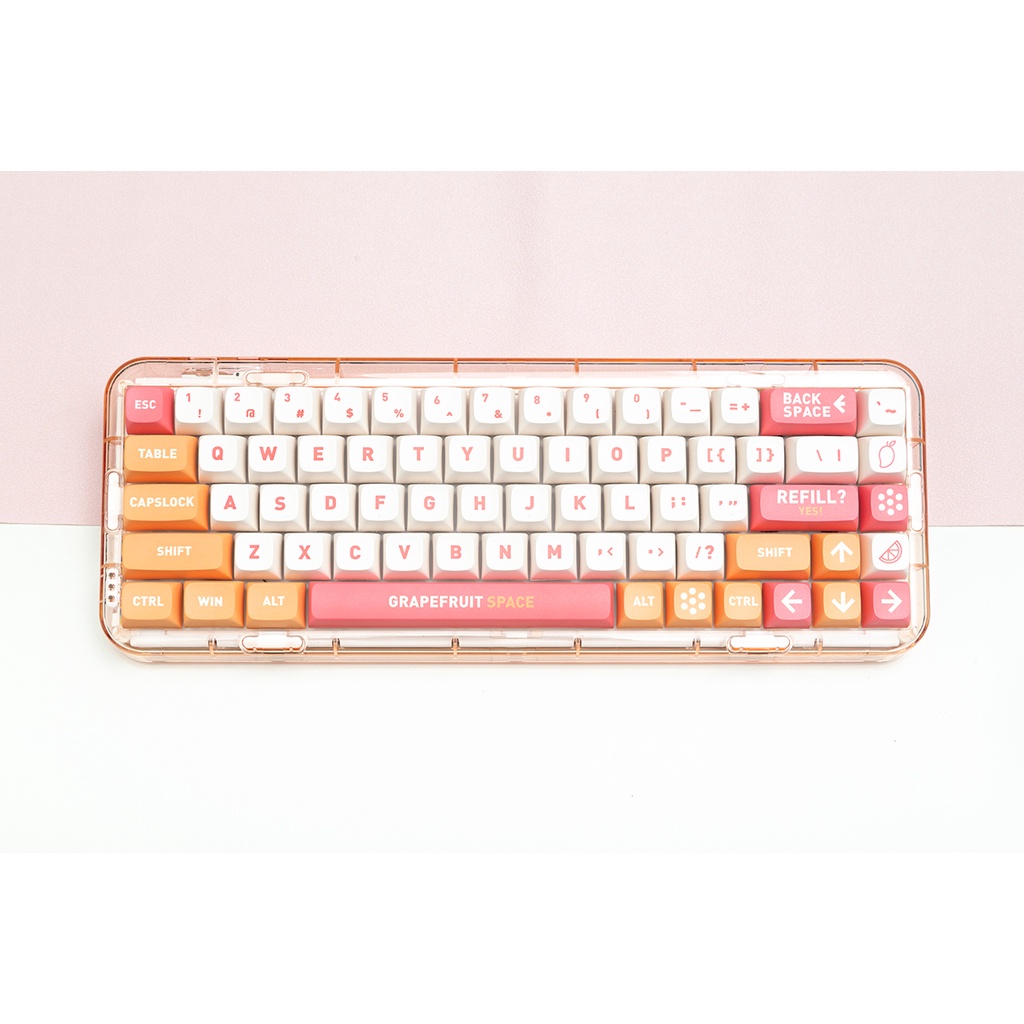 Nắp Phím PBT 134Kes Mango pomelo sago