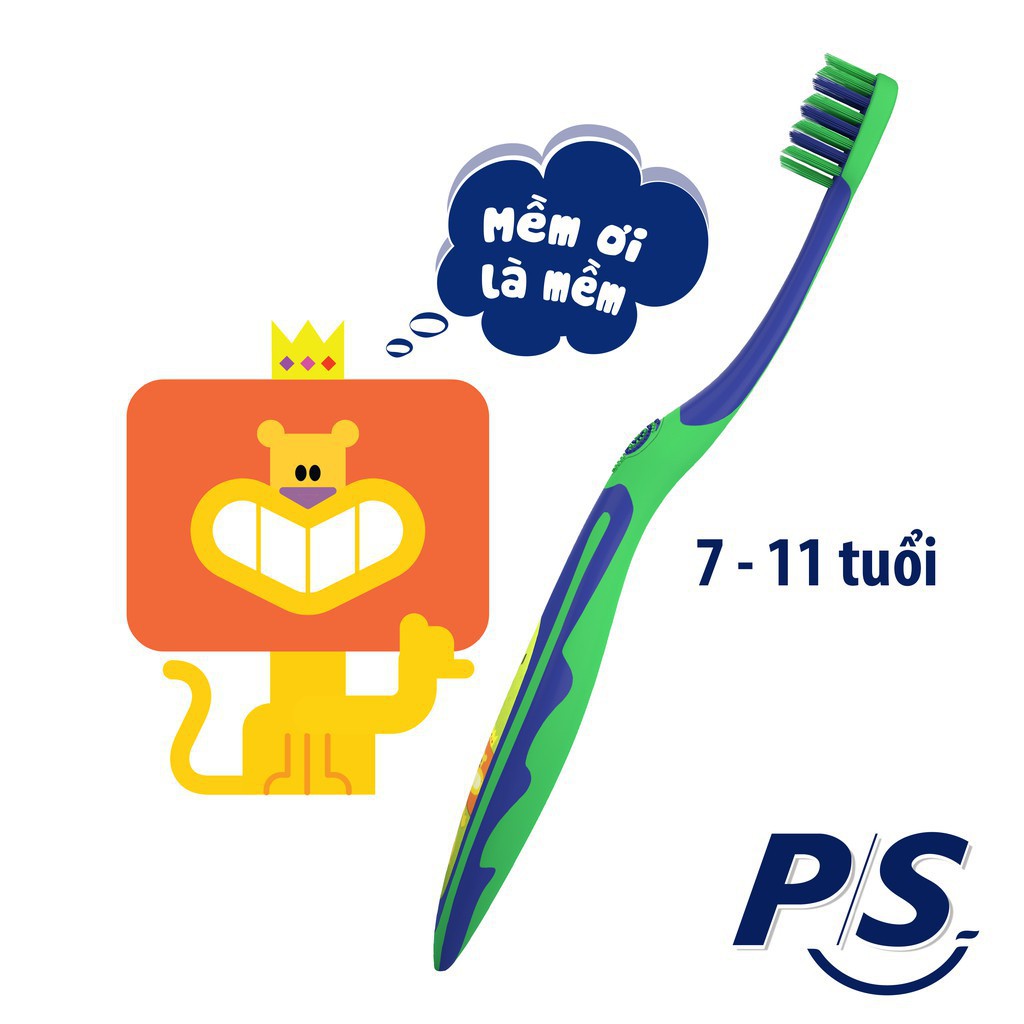 Bàn Chải P/S Trẻ em 7 - 11 tuổi siêu mềm ( Giao Màu Ngẫu Nhiên)