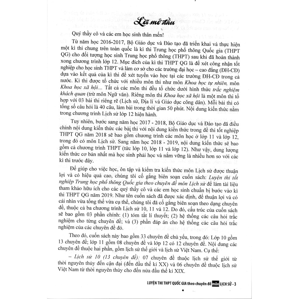 Sách - Luyện Thi Thpt Quốc Gia Theo Chuyên Đề Môn Lịch Sử