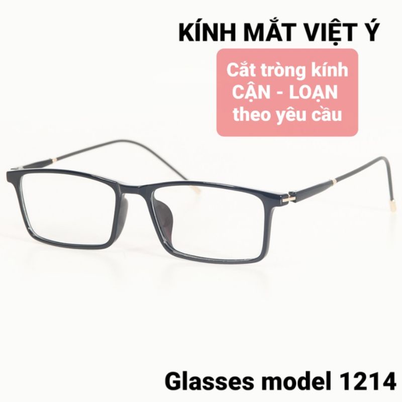 Kính Cận Nam Nữ Mắt Vuông Gọng Trong Dẻo BBR