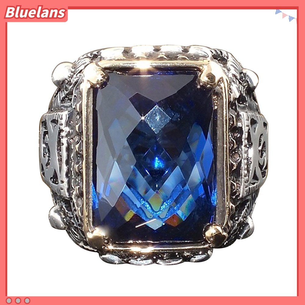 Nhẫn Đính Đá Zircon Sang Trọng Cho Nam