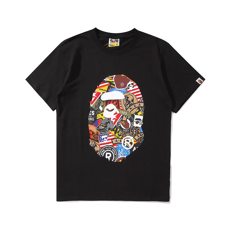 Áo Thun Tay Ngắn In Hình Thời Trang Mùa Hè 2020ss Bape Size M-xxl Cho Cặp Đôi