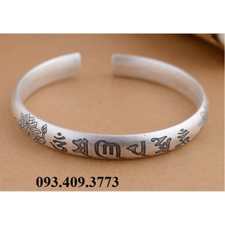 VÒNG TAY KHẮC OM MANI PADME HUM TÂY TẠNG - VT240