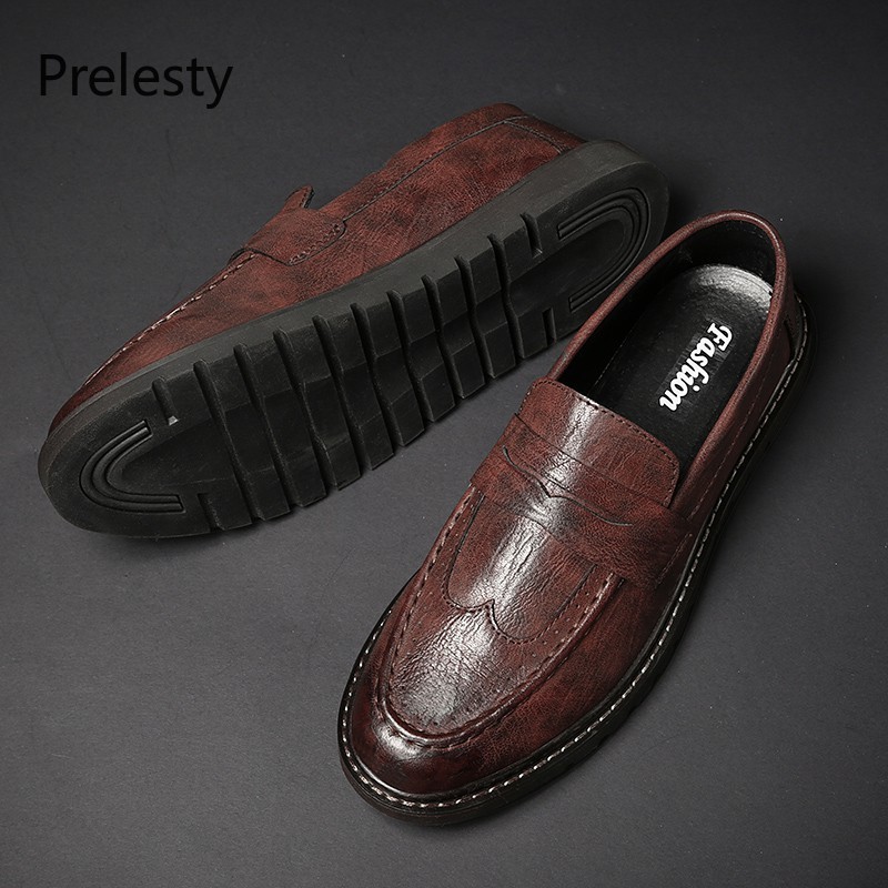 Lazy Leather Shoes For Men Office Fashion