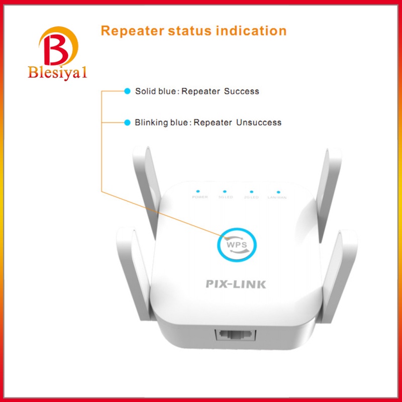 Bộ Khuếch Đại Tín Hiệu Wifi Không Dây Tần Số Kép 1200m Blesiya1 | BigBuy360 - bigbuy360.vn