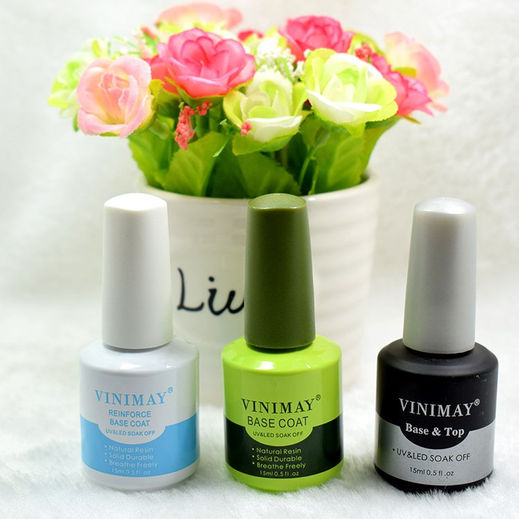 Sơn gel base top Vinimay chính hãng liên kết bột nail Jeliva Chính Hãng 15ml