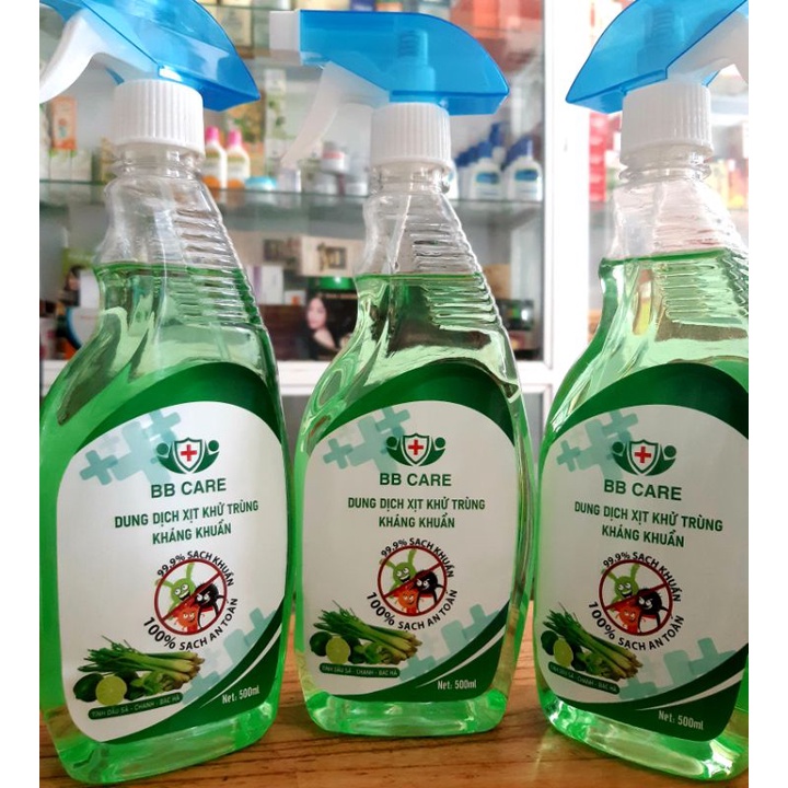 🤲🤲🤲 XỊT SÁT KHUẨN TAY BB CARE 500ML | BigBuy360 - bigbuy360.vn