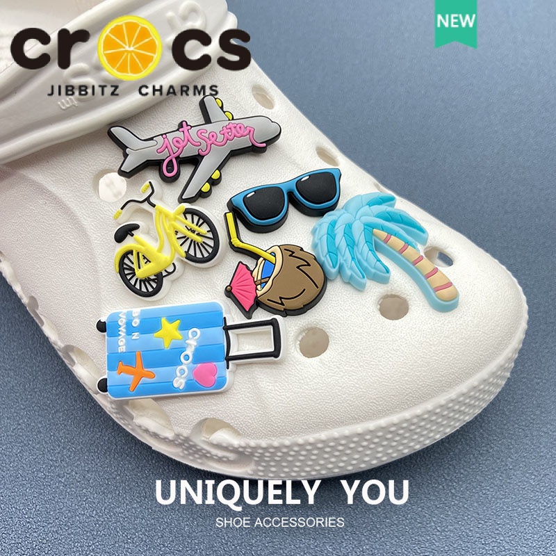 Phụ Kiện Trang Trí Vali Du Lịch Hình Giày crocs jibbitz