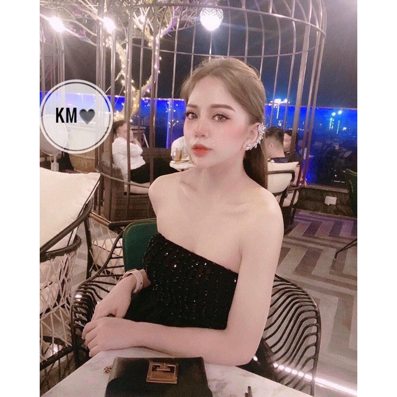 Khuyên vành cao cấp đính đá sang xịn