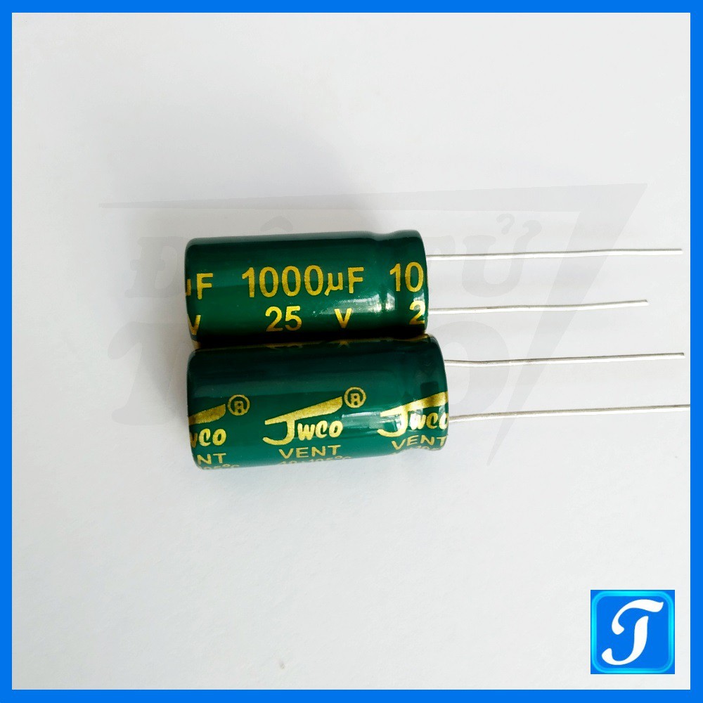 Tụ Hóa Tụ Phân Cực 1000uF 25V 10x20 mm Xuyên Lỗ