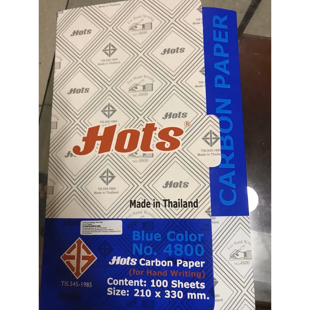 Giấy than Thái thương hiệu HOTS 4800 tập 100 tờ A4