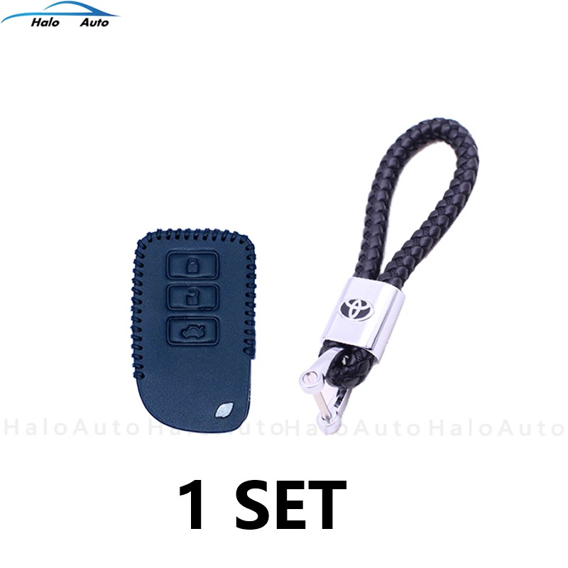 Bọc da cho chìa khóa xe hơi Toyota vios-kèm túi đựng