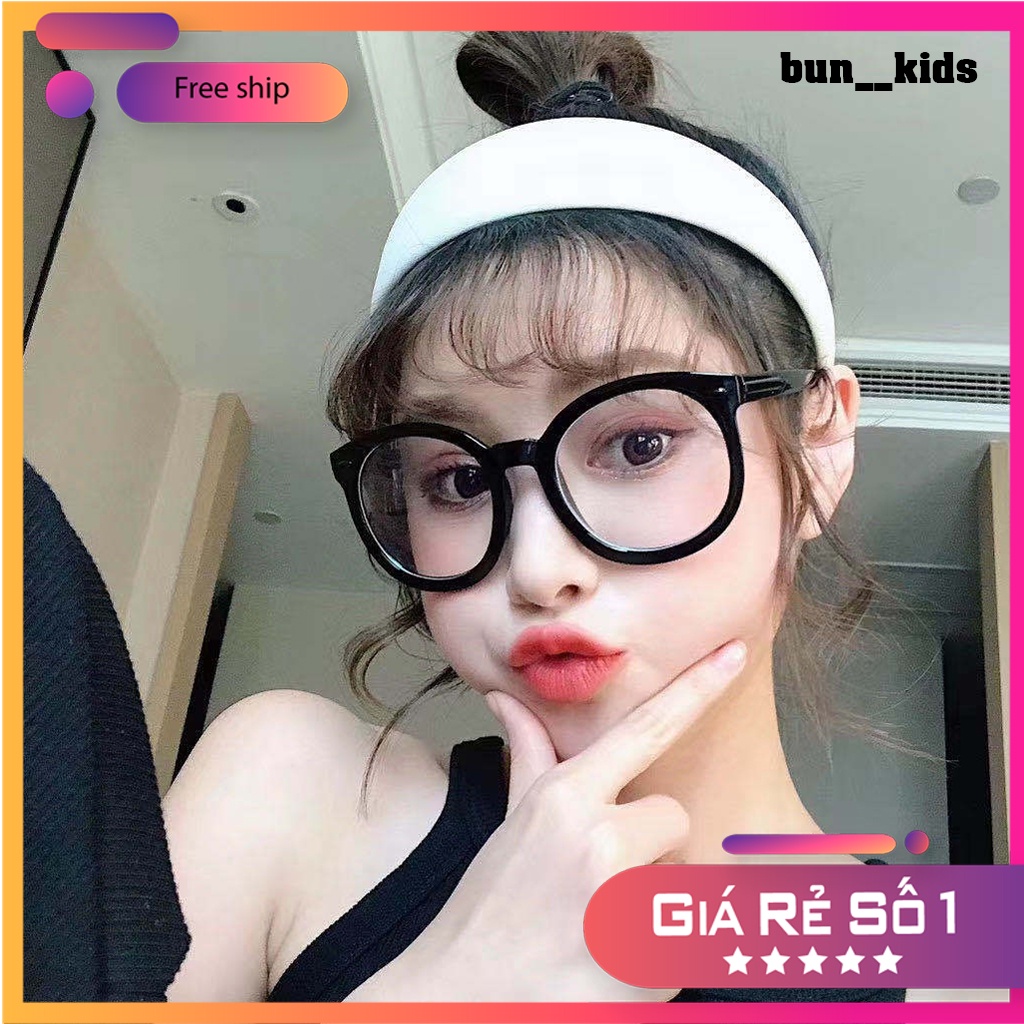 Kính giả cận Nữ, Nam phong cách Ulzzang cute, Mắt kính không độ chống tia UV đẹp giá rẻ MS1804