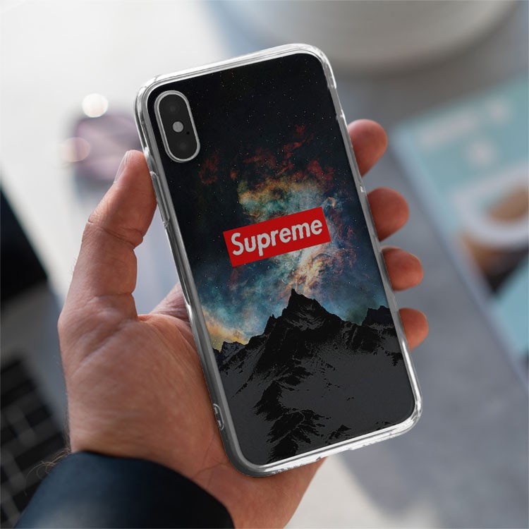 Ốp lưng SUPREME tinh vận ngự trị trời đêm trên núi tuyết cho Iphone 5 6 7 8 Plus 11 12 Pro Max X Xr SUPPOD00096