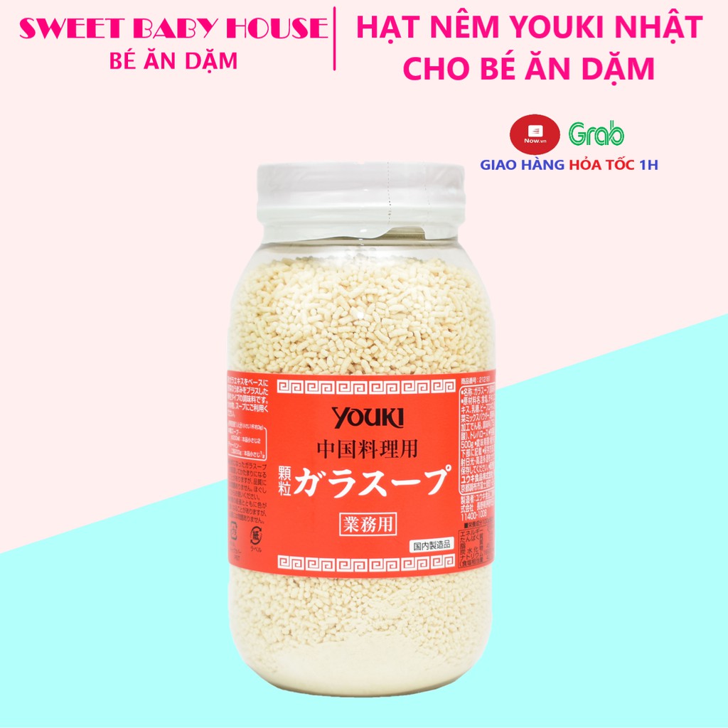 Hạt nêm Youki Nhật 520g cho bé ăn dặm từ 1 tuổi. Date 4/2024 - Sweet Baby House