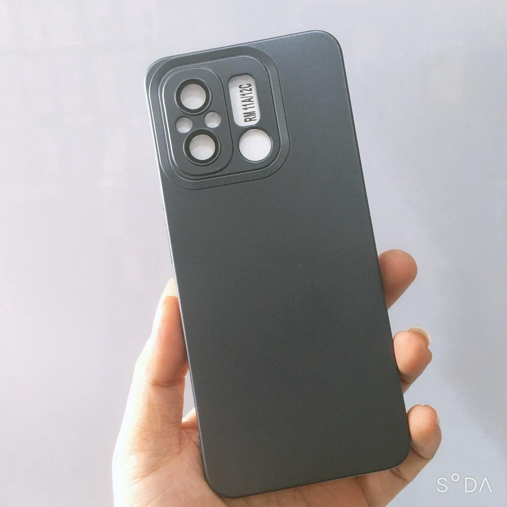 Ốp lưng Xiaomi Redmi 12C/ 11A TPU màu nhám chống vân tay viền vuông sang trọng