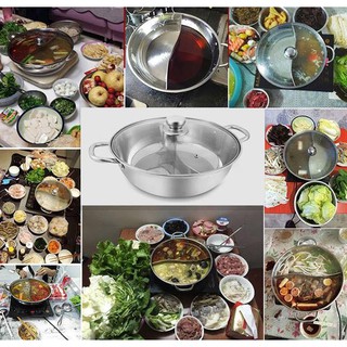 Nồi inox 2 ngăn đa năng (đường kính 32 cm )
