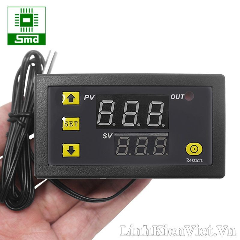 Thiết bị Điều khiển nhiệt độ W3230 temperature control 12V 24V Cảm biến nhiệt bật tắt điều khiển quạt, máy ấp trứng sấy