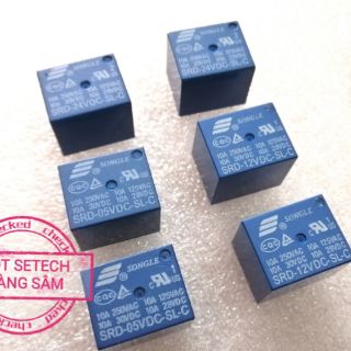 Relay Rơle Rơ le 5 chân 5V/12V/24V: SRD-05VDC-SL-C;SRD-12VDC-SL-C;SRD-24VDC-SL-C