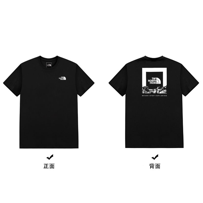 North face Áo Thun Nam Tay Ngắn Cổ Tròn Có In Hình Thời Trang Phong Cách