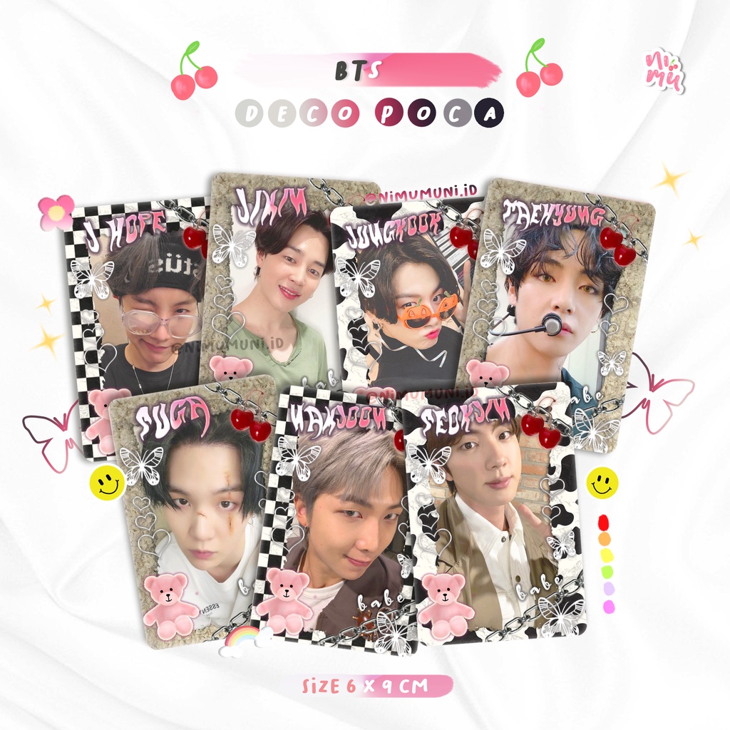 Thẻ Ảnh Trang Trí Hình Bts DECO | Ảnh Lomo Nhóm Nhạc Bts