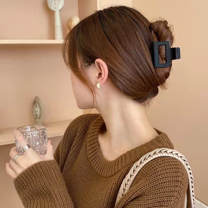 Kẹp Tóc Hình Vuông Cỡ Nhỏ Thời Trang Hàn Quốc Sang Trọng Cho Nữ