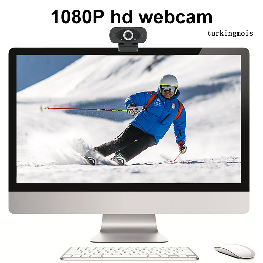 TSP_1080P Home Office Webcam USB Built-in Mic Video Recording Camera for Laptop PC