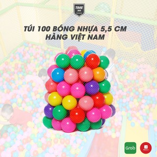Túi 100 quả bóng nhựa cho bé vui chơi