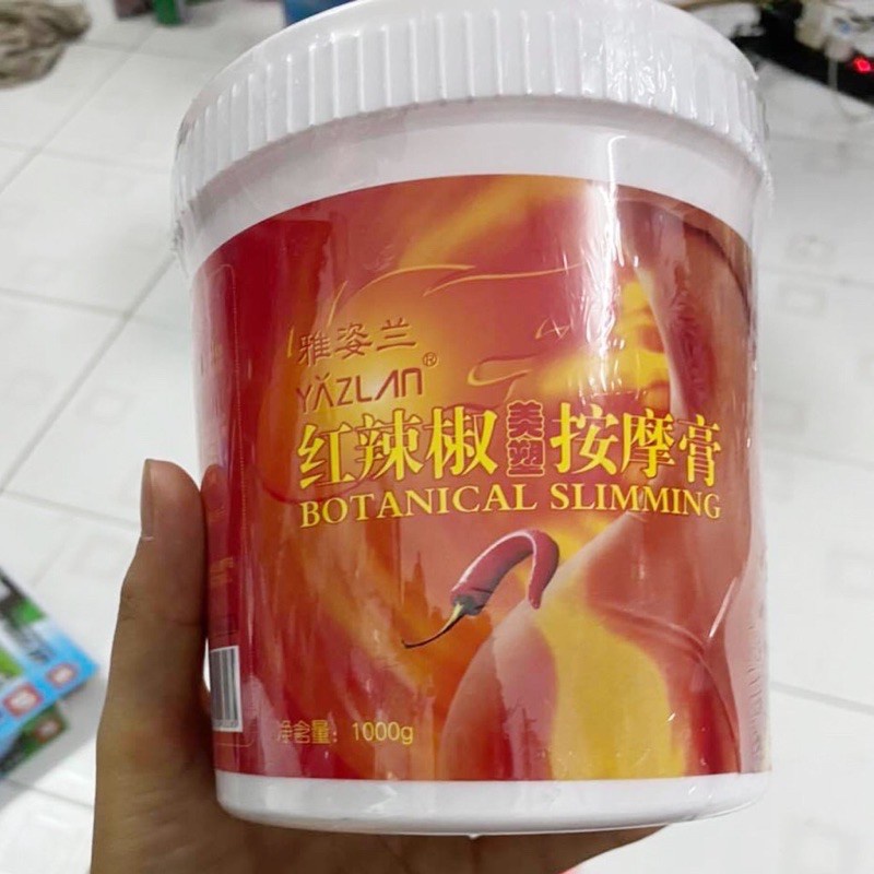 Kem Ớt Tan Mỡ Bụng Giảm Béo YAZLAN - Hộp 1000g
