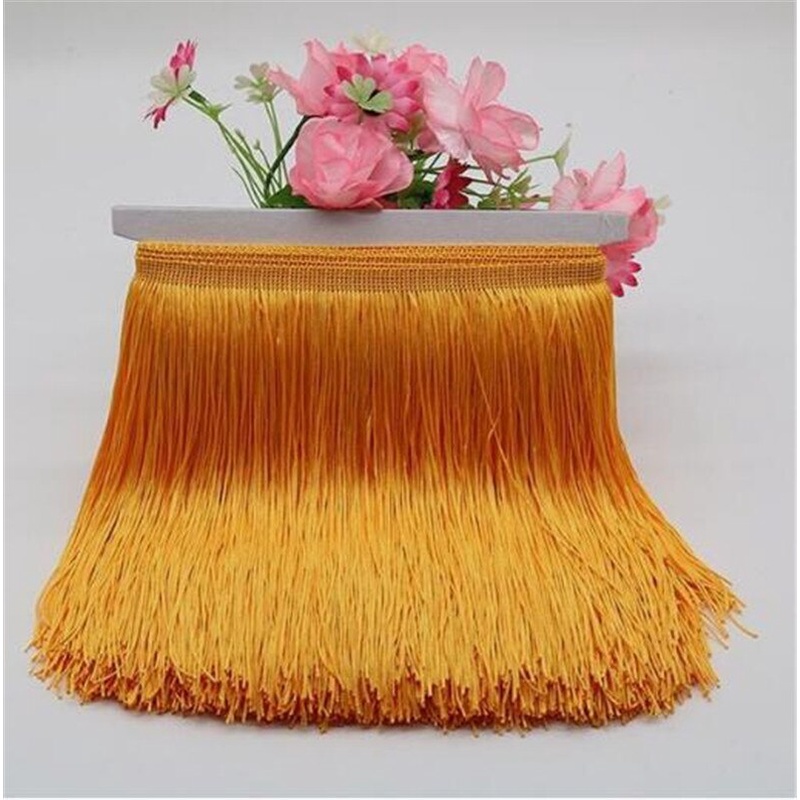 Rèm Cửa Ren Tua Rua Dài 15cm Chất Liệu Polyester Dùng Để Khiêu Vũ Latin HG04