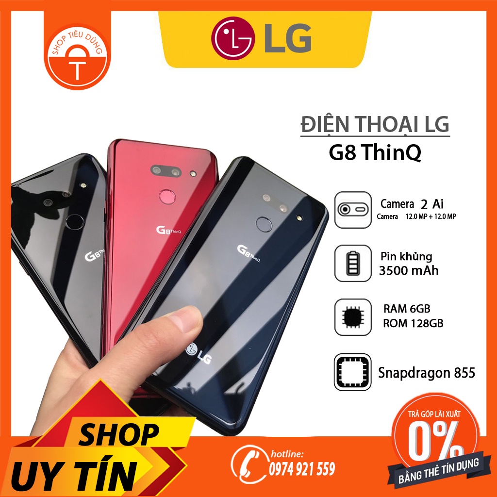 Điện thoại LG G8 ThinQ ram 6GB/ 128G/ Snap855 bản Mỹ - Màu Đen/ Màu Đỏ/ Màu Xám