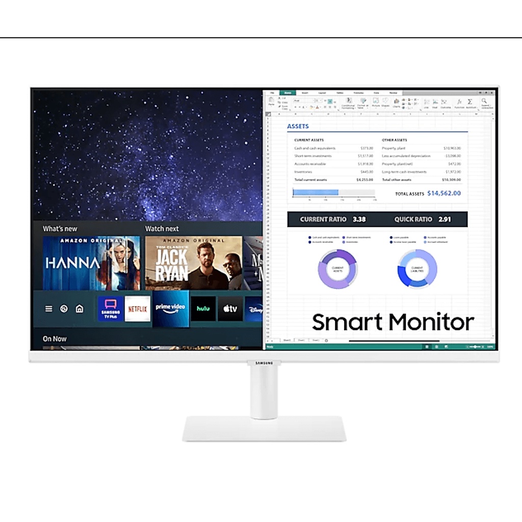 Màn Hình Thông Minh Smart Monitor Samsung LS27AM501NEXXV 27inch/Full HD (1920x1080) 8ms/60Hz/VA/Tích Hợp Loa/Hệ Điều Hàn