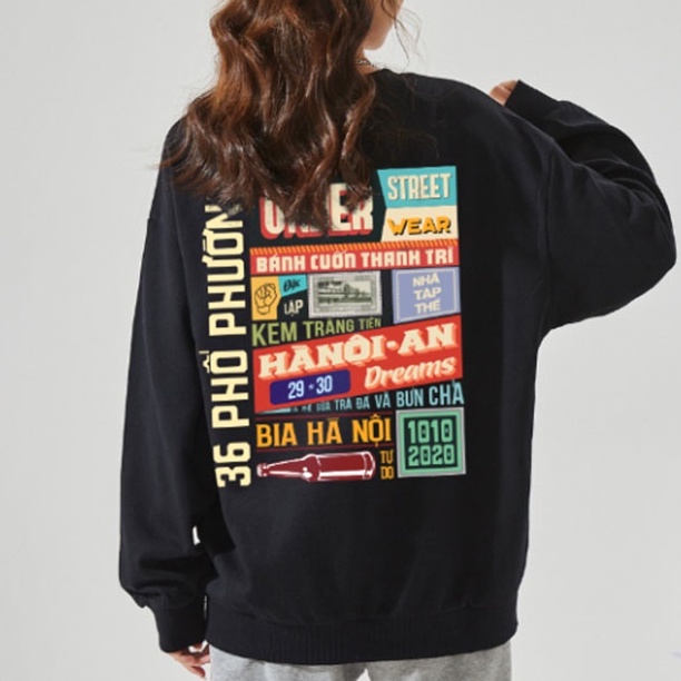 Áo sweater nỉ bông unisex form rộng PARADOX, ĐÃ CÓ BỒ, UNDER HN